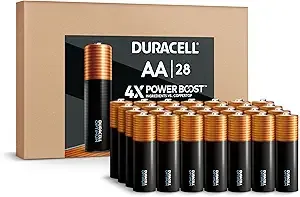 Duracell Optimum AA Batteries with 4x Power Boost Ingredients, 28 Count (Pack of 1), Re-closable pack for a quick, easy access and organized storage, Double A Battery with Long-Lasting Power