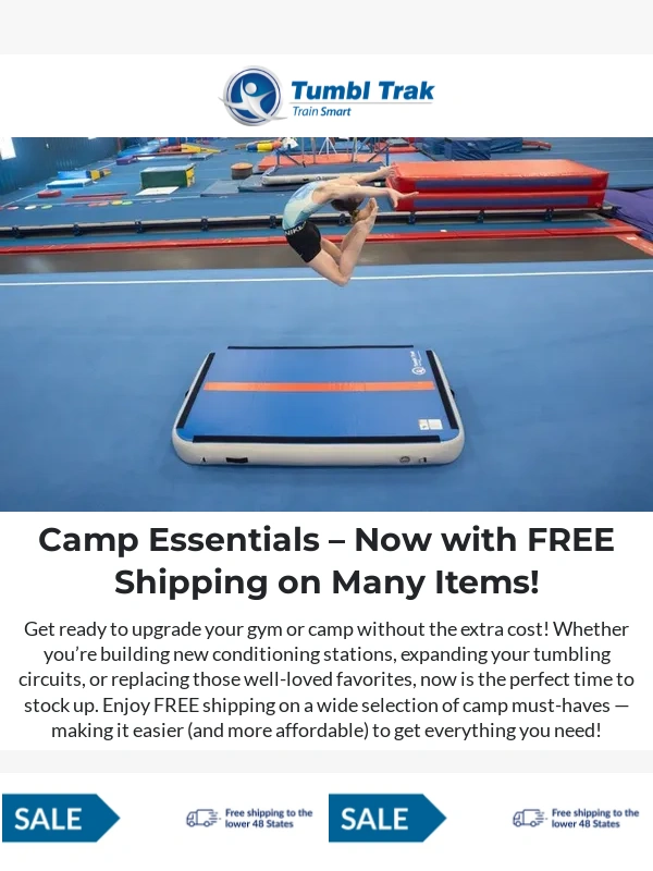 Tumbl Trak - Save on Camp Equipment + FREE SHIPPING to lower 48 states ?