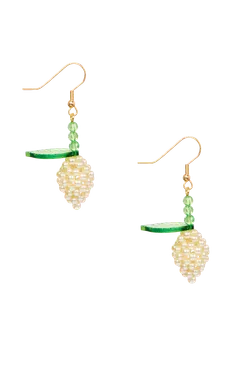 Susan Alexandra Lemon Meringue Fruit Earrings