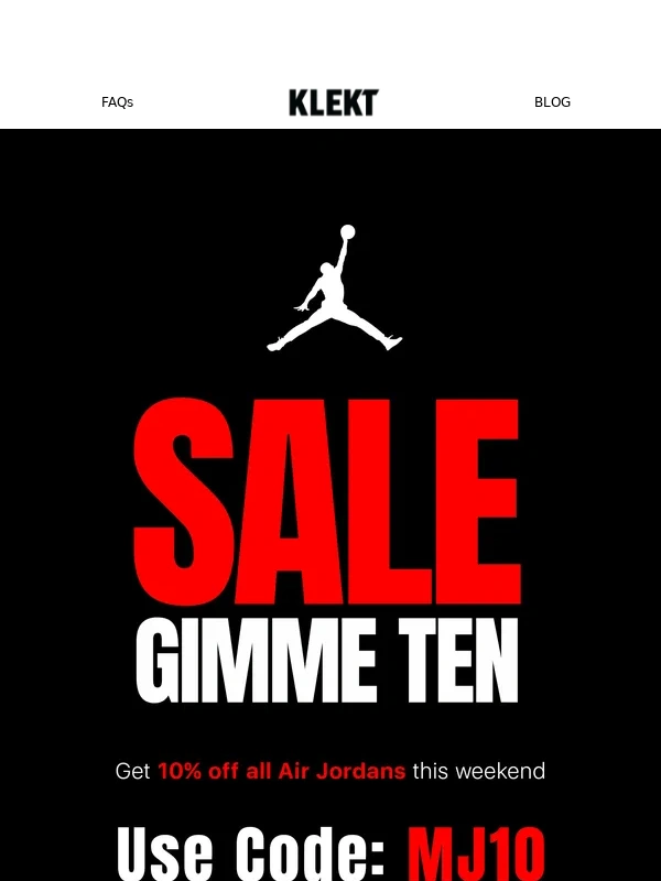 Klekt - ⚠️ ENDING SOON: 10% Off Any Air Jordan ⚠️
