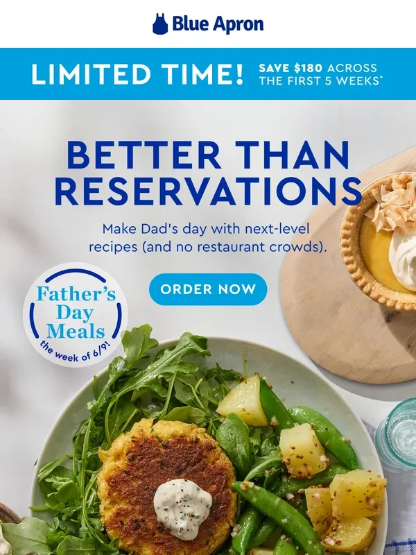 Blue Apron - NEW: Fire up these meals for Father’s Day!