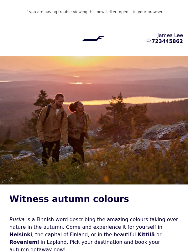 Finnair - Experience the magical Finnish autumn