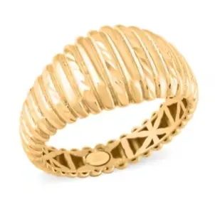 Italian Wave Ring in 10K Yellow Gold 2.50 Grams
