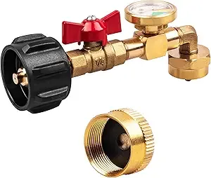 Siasky Upgraded Propane Refill Adapter Converter w/ Valve & Gauge $9.99 + Free Shipping w/ Prime or on $35+