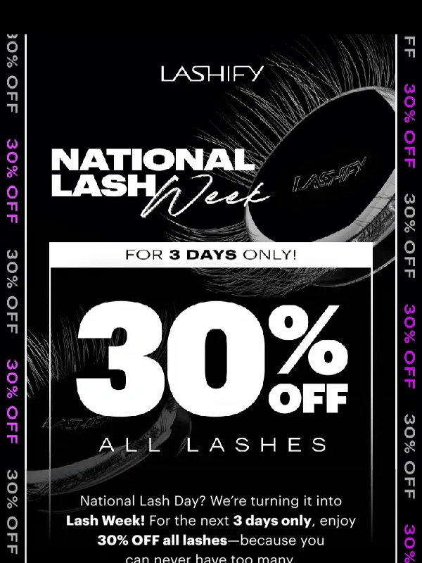 Lashify - ? LASY DAY TO SAVE: 30% Off Lashes Ends Midnight PST!