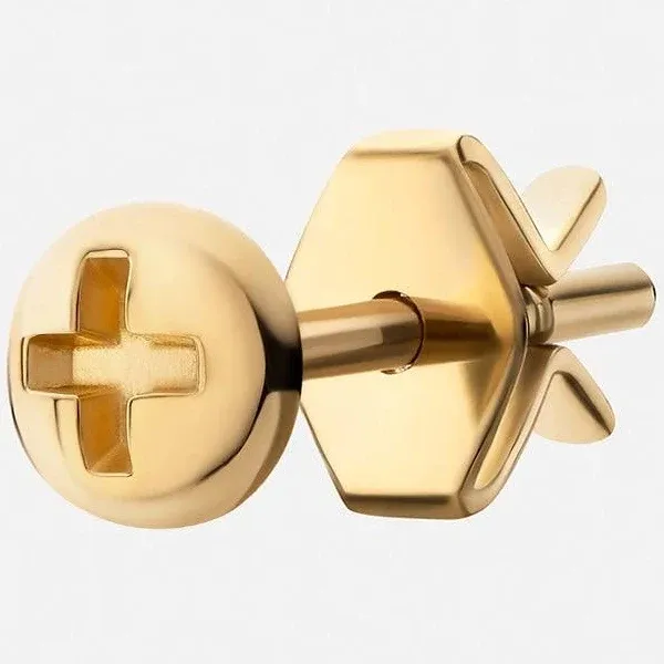 Miansai Men's Gold Vermeil Screw Stud Earring