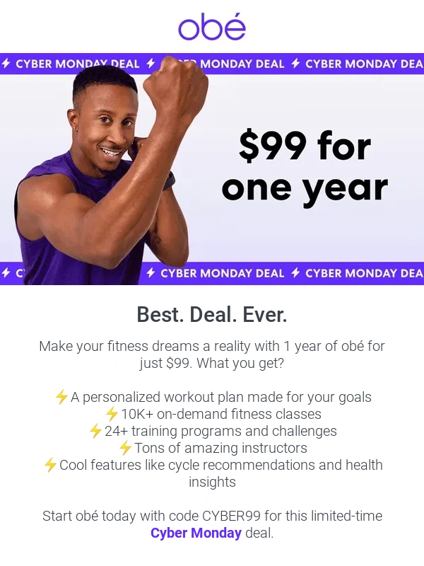 Obe Fitness - Told yourself you’d work out more? ?