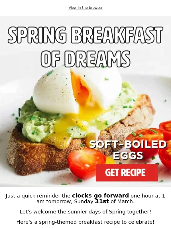 Corelle - Clocks Spring Forward Tomorrow!