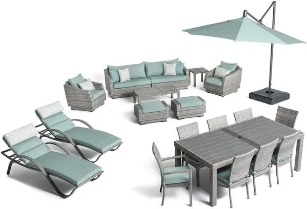 Cannes 20 Piece Sunbrella Outdoor Estate Set
