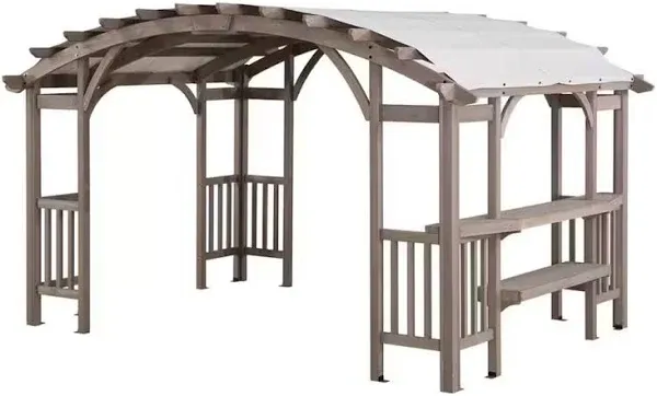 Sunjoy Bellucci 10 ft. x 14 ft. Framed Arched Pergola