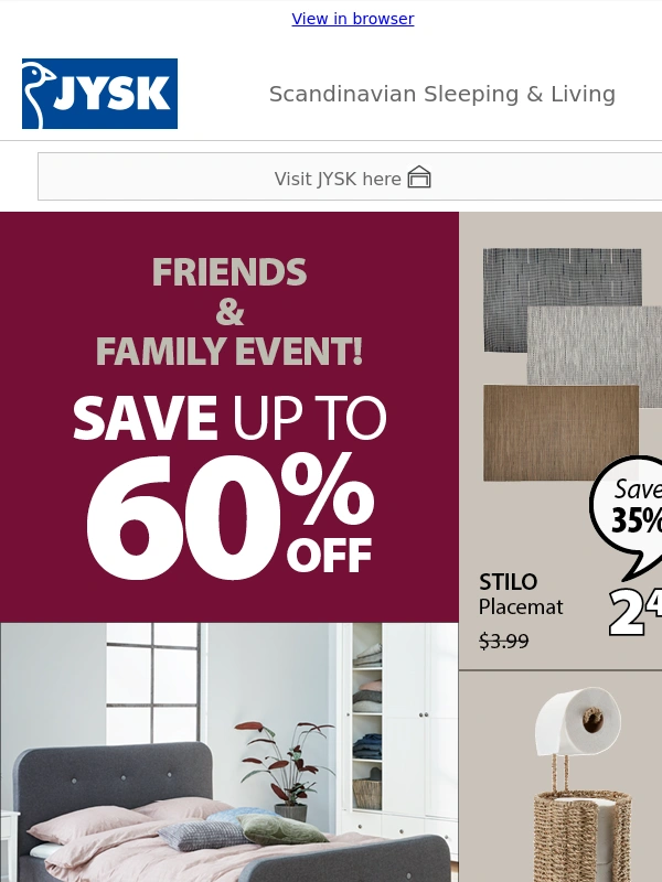 JYSK - ? Say Hello to Spring Savings!