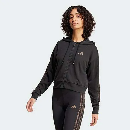 adidas Women's Essentials Seasonals Animal French Terry Full-Zip Hoodie (2 Colors) $19 + Free Shipping