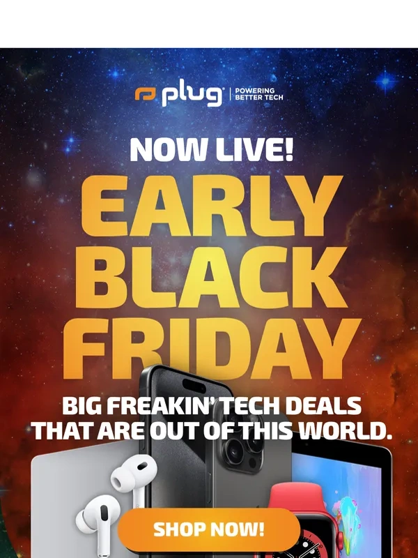 Plug - Early Black Friday Sale Is ON! ? Huge Savings on MacBooks,iPhones & More!