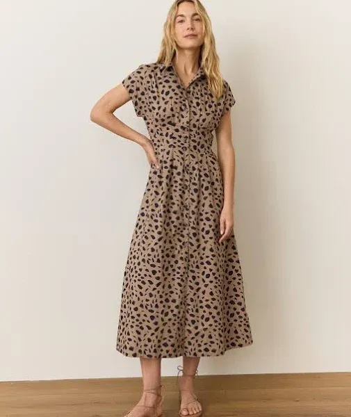 Marine Layer Women's Nova Midi Shirt Dress