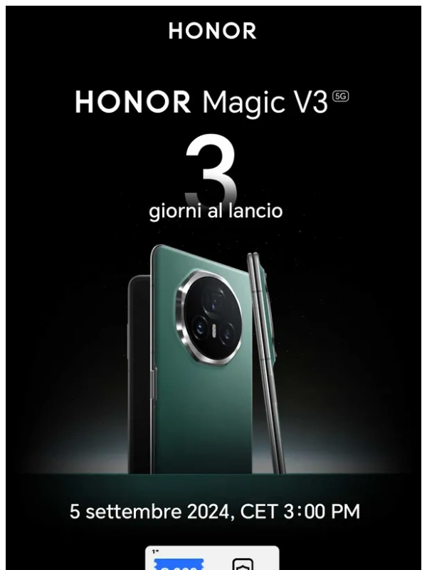hihonor.com - HONOR Magic V3 è in arrivo！