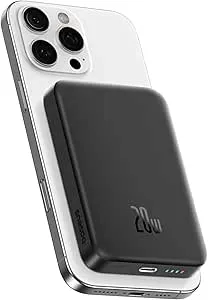 Baseus - Magsafe Portable Charger, 10,000mAh, 20W, iPhone 16/15/14/13/12 Series, Black