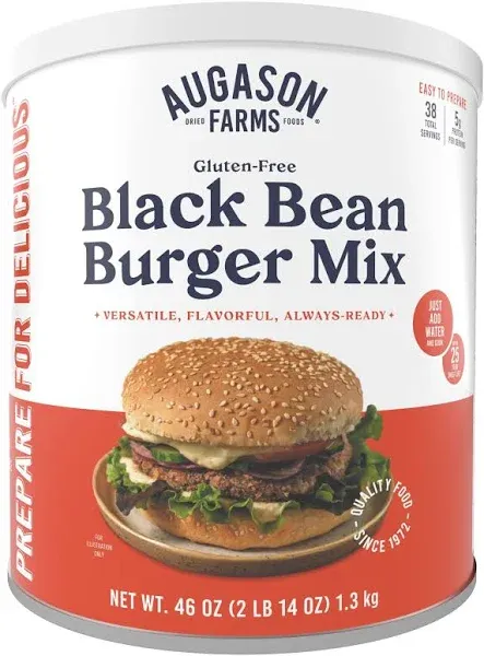 Augason Farms Gluten Free Black Bean Burger