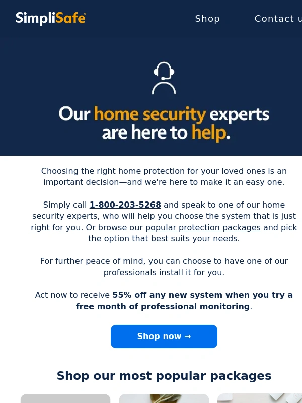 SimpliSafe - Your expert consultation is always available