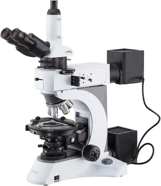 AmScope PZ620 Series Advanced Upright Polarizing Light Trinocular Compound Microscope with Actively-Cooled CCD Camera