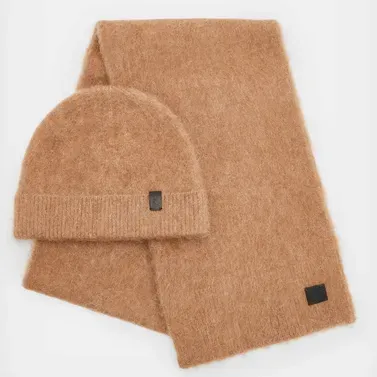 Logan Brushed Beanie and Scarf Gift Set