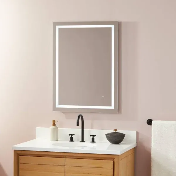 Miseno H Rectangular Frameless Bathroom Wall Mirror