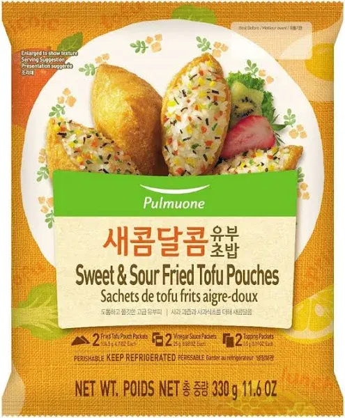 Pulmuone Sweet & Sour Fried Tofu Pouches