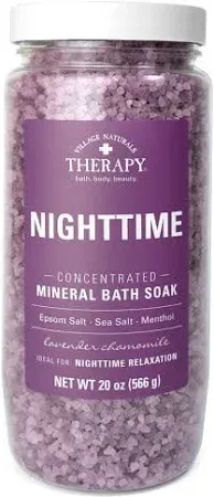 Village Naturals Therapy Nighttime Relief Concentrated Mineral Bath Soak