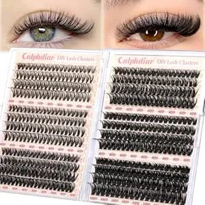 Calphidar - Eyelash Clusters, 476PCS, 10-16MM, D-curly, for Beginners