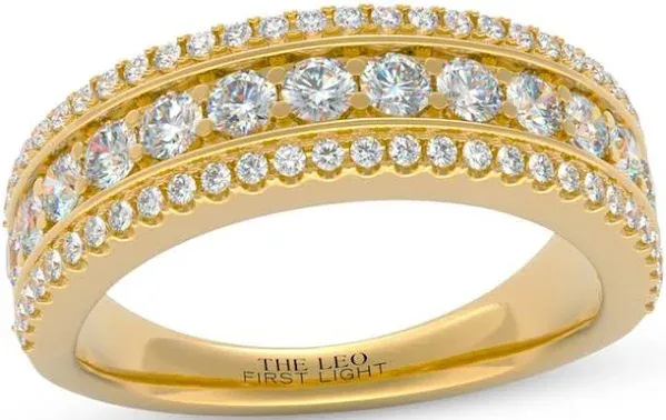 1 Ct Diamond First Light Anniversary Ring in 14K Yellow Gold