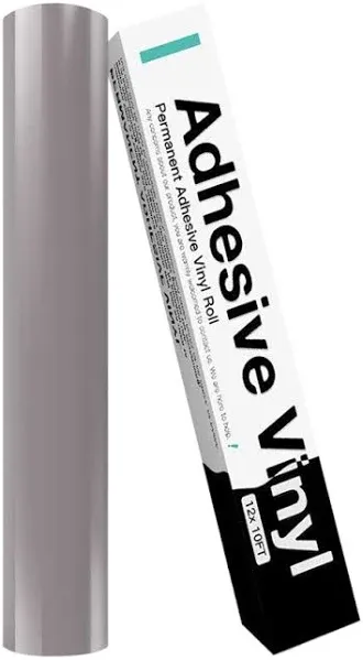 Htvront 12" x Glossy Permanent Adhesive Vinyl for Decoration