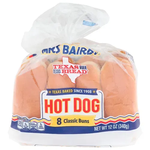Mrs Baird's Hot Dog Classic Buns