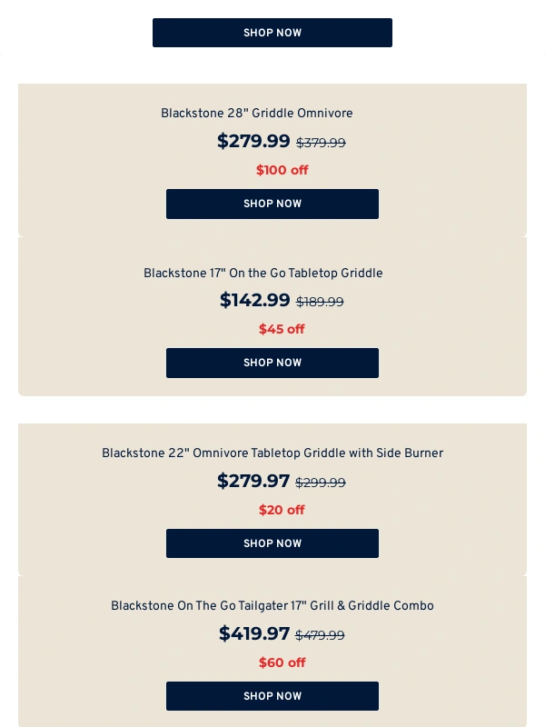 Camping World - Grillfest savings: $25 off $150+ on grills,chairs,& more!