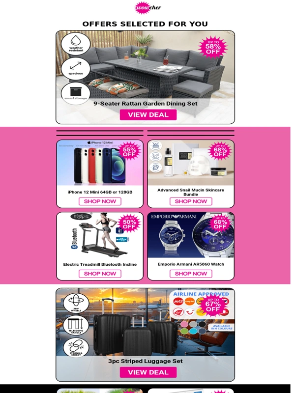 Wowcher - Our discounts keep Elon-gating! Snag deals up to 60% off - Shop now!