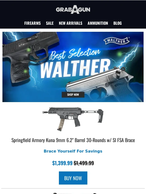 GrabAGun - ? Braced AR - $1399.99 ? Compacts - $289.99 ? AR Pistols - $949.99 ?