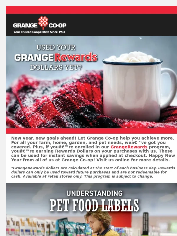 Grange Co-op - Earn Rewards!