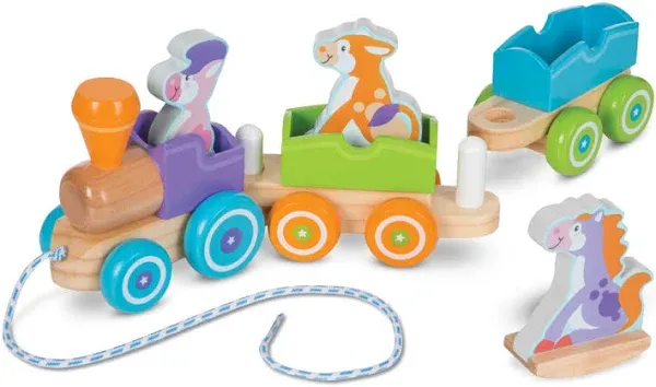 Melissa & Doug Rocking Farm Animals Pull Train