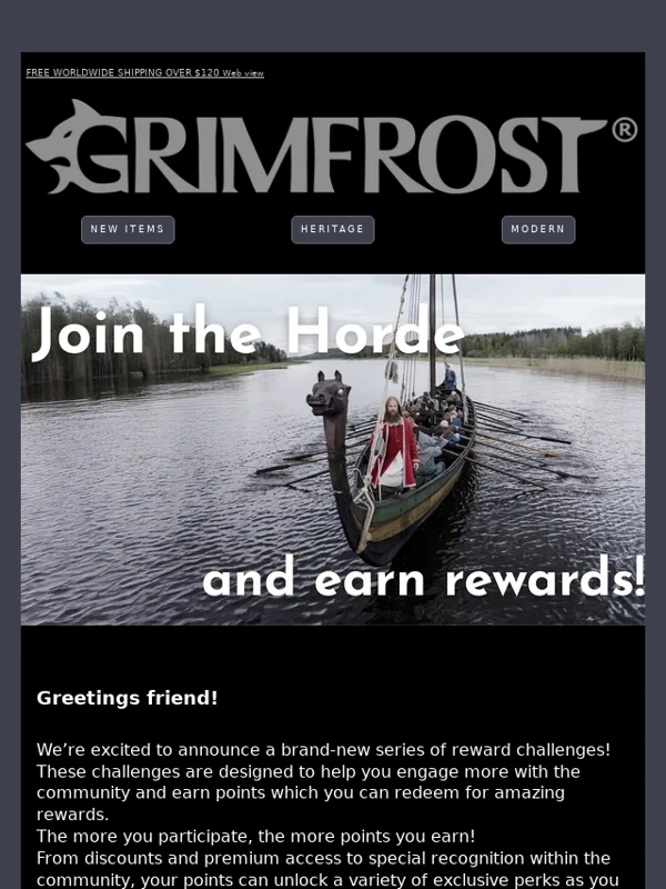 Grimfrost - New loyalty feature launched!
