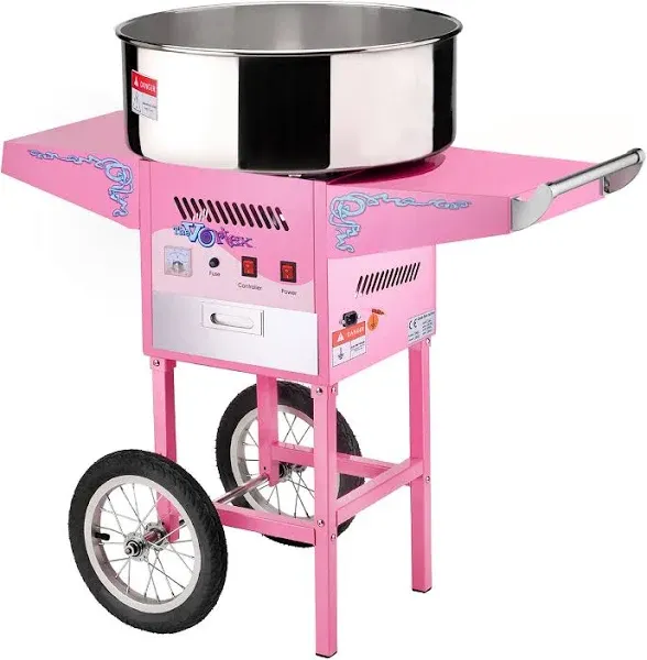 Great Northern Popcorn Company Vortex Cotton Candy Floss Machine with Cart