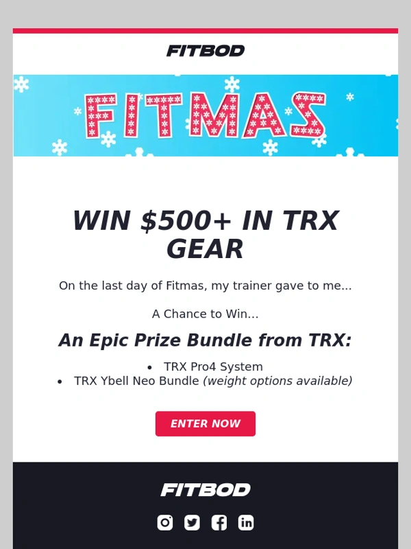 Fitbod - ? Want a $500+ in TRX Gear?
