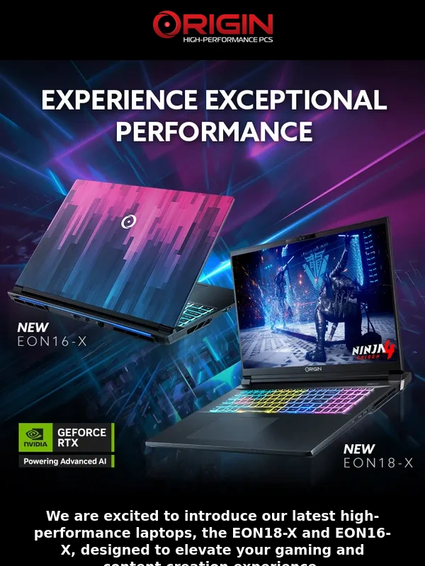 Origin PC - Launching Now: ORIGIN PC's New EON18-X and EON16-X Laptops!