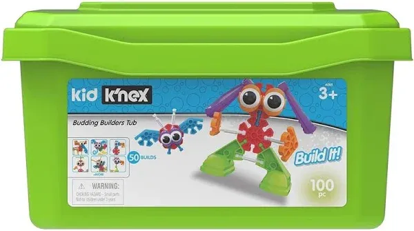 K'nex Kid Budding Builders Tub Building Set