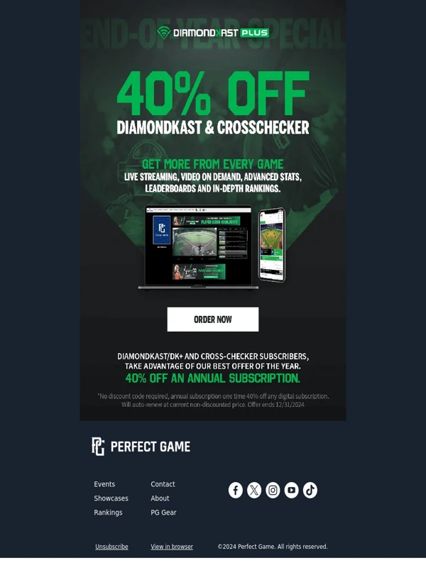 Perfect Game - ⏰ Last Day to Get 40% off Diamondkast and Crosschecker