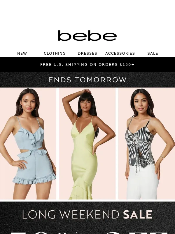 bebe - Don't Miss Out | Up to 80% OFF Sale Styles