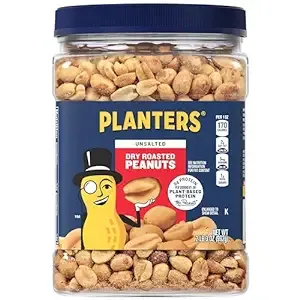 Planters Unsalted Dry Roasted Peanuts