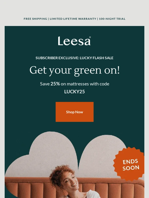 Leesa - Get 25% off mattresses for a limited time only