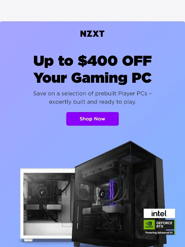 NZXT - Save on Prebuilt Gaming PCs!
