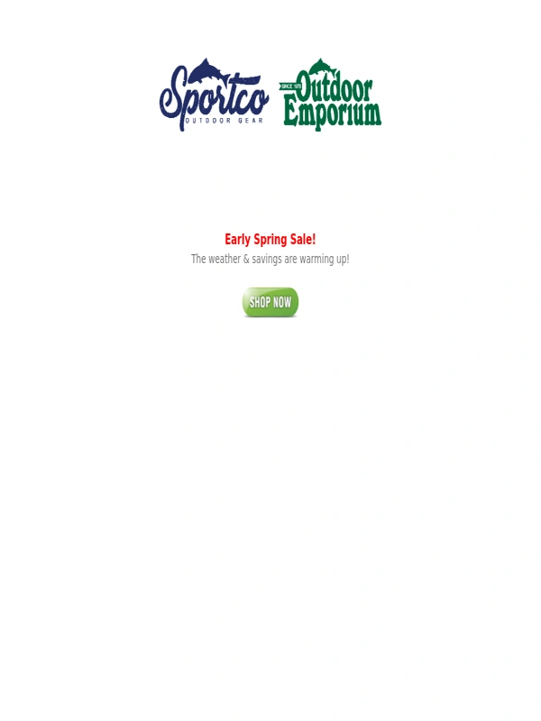 Sportco - ? Spring into Savings: Our Early Sale is Blooming!