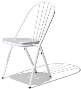 Industry West Surpil Dining Chair White/Aluminum