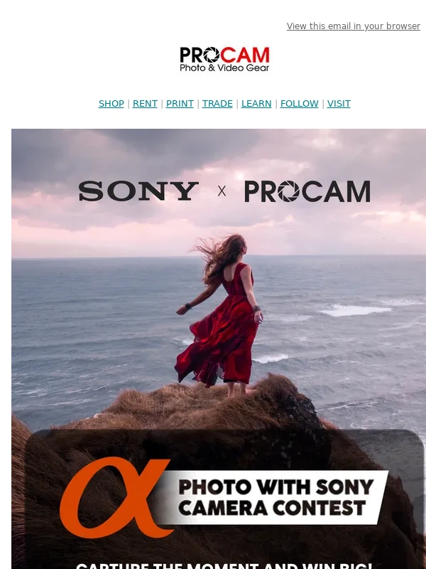 PROCAM - Win Big: $2K Sony Giveaway!