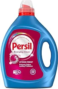 Persil Intense Fresh Everyday Clean, Liquid Laundry Detergent, High Efficiency (HE), Deep Stain Removal, 2X Concentrated, 82.5 fl oz, 110 Loads